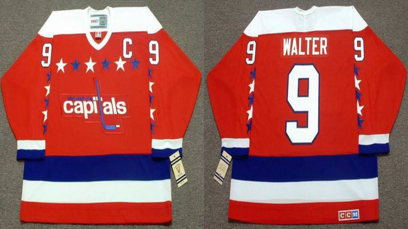 2019 Men Washington Capitals #9 Walter red CCM NHL jerseys->washington capitals->NHL Jersey